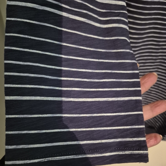 Escape by Habitat Striped T Shirt Sz.XL NWT Navy - Picture 2 of 6